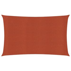 VidaXL Zonnezeil 160 g/m² 4x7 m HDPE terracottakleurig