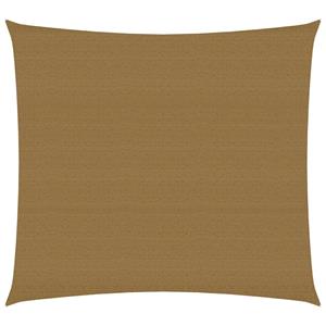 VidaXL Zonnezeil 160 g/m² 5x5 m HDPE taupe