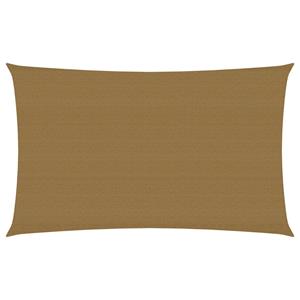 VidaXL Zonnezeil 160 g/m² 2x5 m HDPE taupe