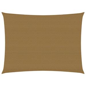 VidaXL Zonnezeil 160 g/m² 2,5x4 m HDPE taupe