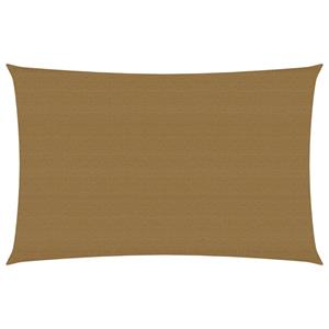 VidaXL Zonnezeil 160 g/m² 2,5x4,5 m HDPE taupe