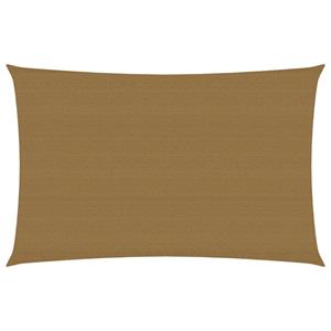 VidaXL Zonnezeil 160 g/m² 3x5 m HDPE taupe