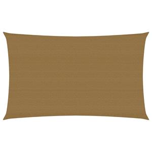 VidaXL Zonnezeil 160 g/m² 3x6 m HDPE taupe