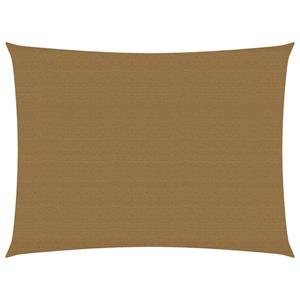 VidaXL Zonnezeil 160 g/m² 4x5 m HDPE taupe