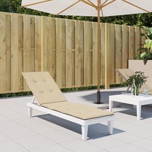 VidaXL Terrasstoelkussen (75+105)x50x4 cm beige