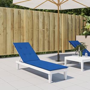 VidaXL Terrasstoelkussen (75+105)x50x4 cm koningsblauw