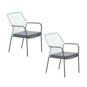 Garden Impressions Ross Tuinstoel Soft Groen - 2 Stuks