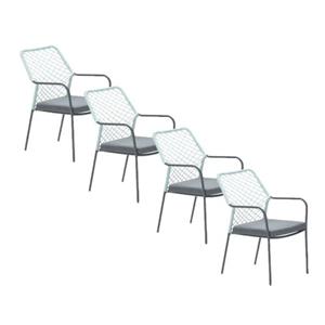 Garden Impressions Ross Tuinstoel Soft Groen - 4 Stuks