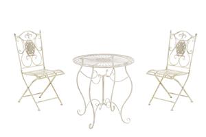 KantoormeubelenPlus Bistroset Huittinen set van 3, Crème