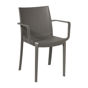 Xenos Tuinstoel Victoria - taupe - 82x58x55 cm