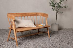 Nohr Tuinbank Jasmen Teakhout, 132cm - Naturel