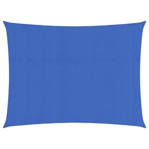 VidaXL Zonnezeil 160 g/m² rechthoekig 3x4 m HDPE blauw