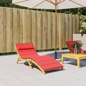 VidaXL Ligbedkussen 180x60x3 cm oxford stof rood
