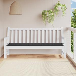 VidaXL Tuinbankkussen 200x50x3 cm oxford stof zwart