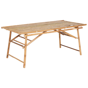 BELIANI Tuintafel bamboe lichthout 180 x 90 cm TINDARI