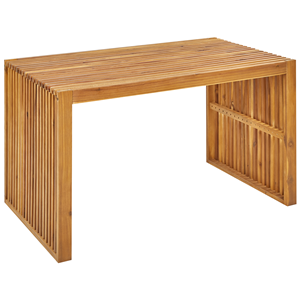 BELIANI Tuintafel acaciahout lichthout 120 x 70 cm BELLANO