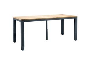Suns Monte Vari Dining Tafel Matt Royal Grey Met Teak Top 240 x 100 cm - 