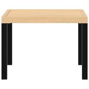 vidaXL Tuinsalontafel 55x55x39,5 cm gepoedercoat staal zwart