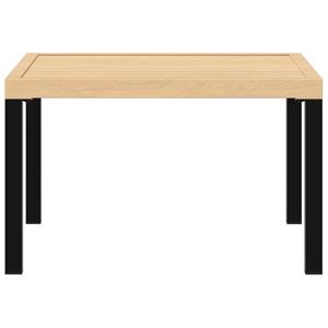 vidaXL Tuintafel 65x65x40 cm aluminium zwart