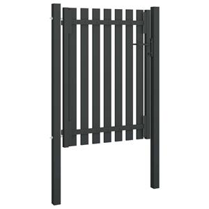 vidaXL Poort 1x1,7 m staal antraciet