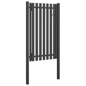 vidaXL Poort 1x2,25 m staal antraciet