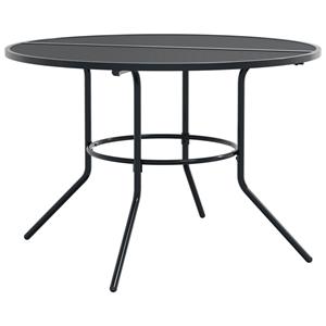 vidaXL 7-delige Tuinset stapelbaar gepoedercoat staal antracietkleurig