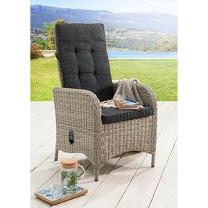 Destiny Tuinstoel Palma Traploos verstelbare stoel met hoge rugleuning, inclusief kussen (set, 2 stuks)