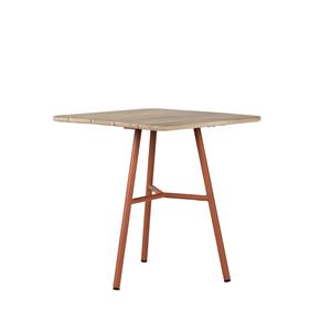 Max&Luuk Arda tafel dia. 70x76 cm aluminium coral/teak aged finish - 