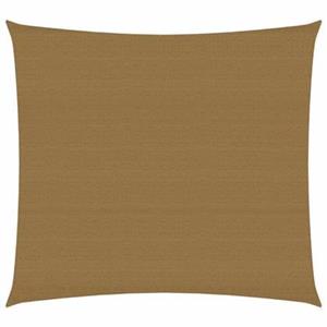 VidaXL Zonnezeil 160 g|m² 2,5x2,5 m HDPE taupe
