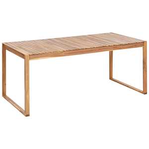 BELIANI Tuintafel gecertificeerd acaciahout lichthout 180 x 90 cm SASSARI II
