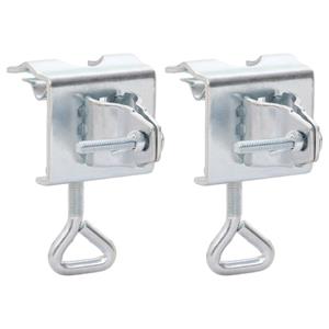 VidaXL Parasolklemmen voor balkon 2 st 32 mm gegalvaniseerd staal