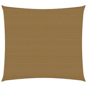 VidaXL Zonnezeil 160 g/m² 7x7 m HDPE taupe