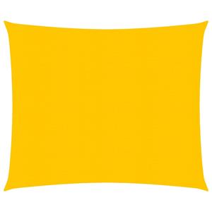 VidaXL Zonnezeil 160 g/m² rechthoekig 2x2,5 m HDPE geel
