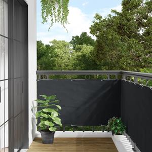 VidaXL Tuinscherm 800x75 cm PVC antracietkleurig