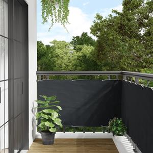 VidaXL Tuinscherm 1000x75 cm PVC antracietkleurig