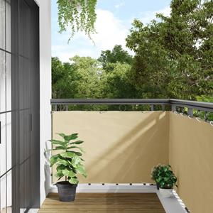 VidaXL Tuinscherm 700x90 cm PVC crèmekleurig