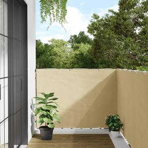VidaXL Tuinscherm 500x120 cm PVC crèmekleurig