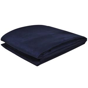 vidaXL Bankhoes microsuede marineblauw 140 x 210 cm