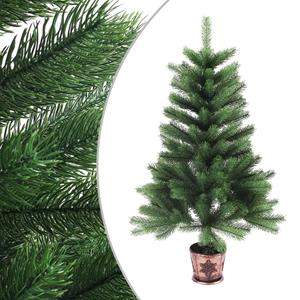 vidaXL Kunstkerstboom met levensechte naalden 65 cm groen