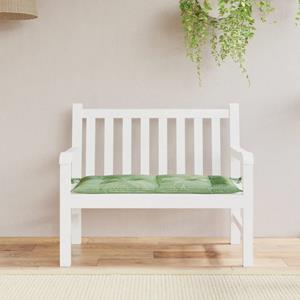 VidaXL Tuinbankkussen 100x50x7 cm oxford stof bladpatroon