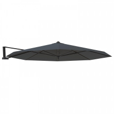 Zweefparasoldoek Rhino   300cm rond dark grey (polyester)