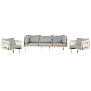 BELIANI Loungeset Aluminium Grijs SENISE