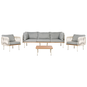 BELIANI Loungeset Aluminium Grijs SENISE