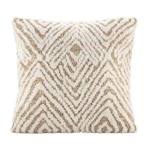 Leen Bakker Sierkussen Josh - zand/off-white - 45x45 cm