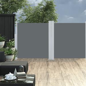 VidaXL Windscherm uittrekbaar 120x600 cm antraciet