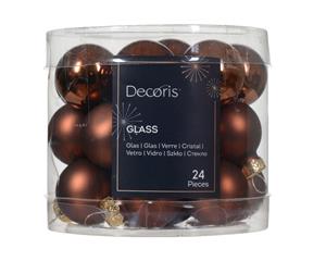 Kerstbal gls d2.5 cm esprss ass 24st kerst - 