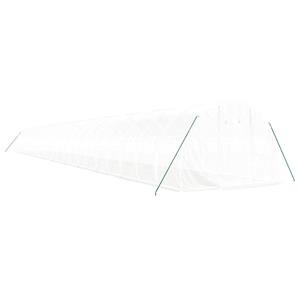 vidaXL Tuinkas met stalen frame 72 m² 24x3x2 m wit