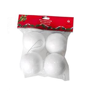 Piepschuim ballen - 4x st - D7 cm - DIY hobby -