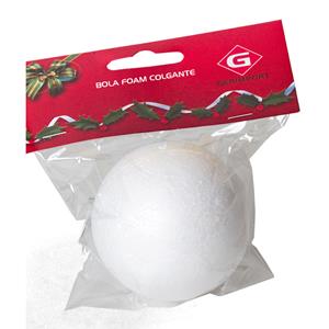 Piepschuim bal/bol - D15 cm - wit - DIY hobby/decoratie -