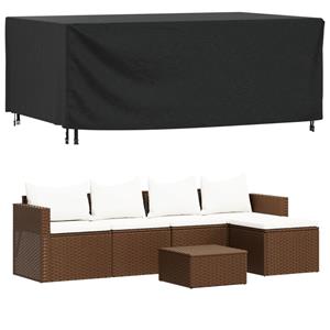 vidaXL Tuinmeubelhoezen 2 st waterdicht 420D 240x140x90 cm zwart
